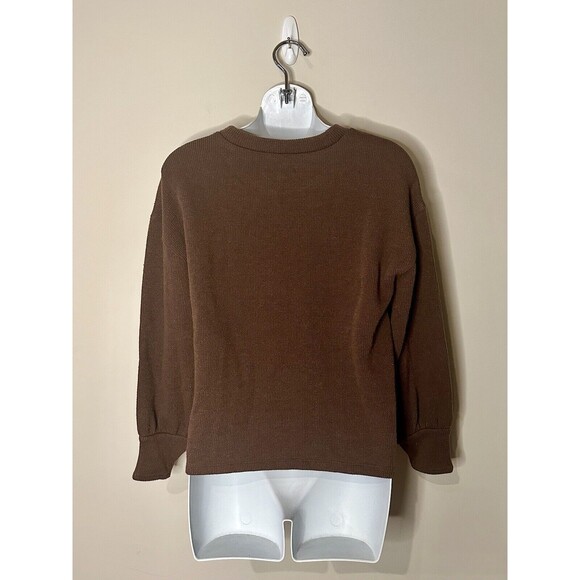 Madewell Brown Crewneck Sweater Size XXS EUC!! - Picture 3 of 5